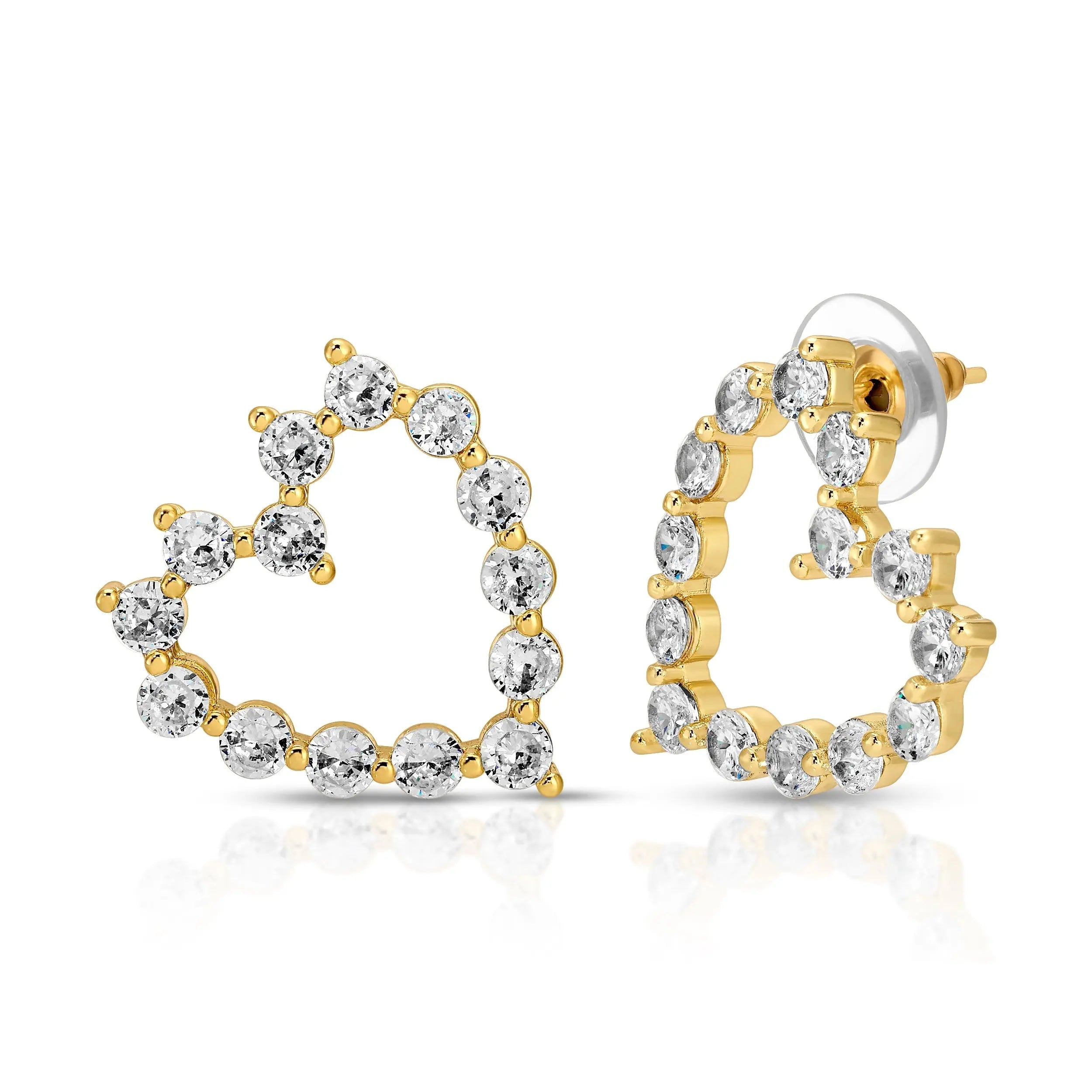 Celeste Heart Earrings Simone Prince