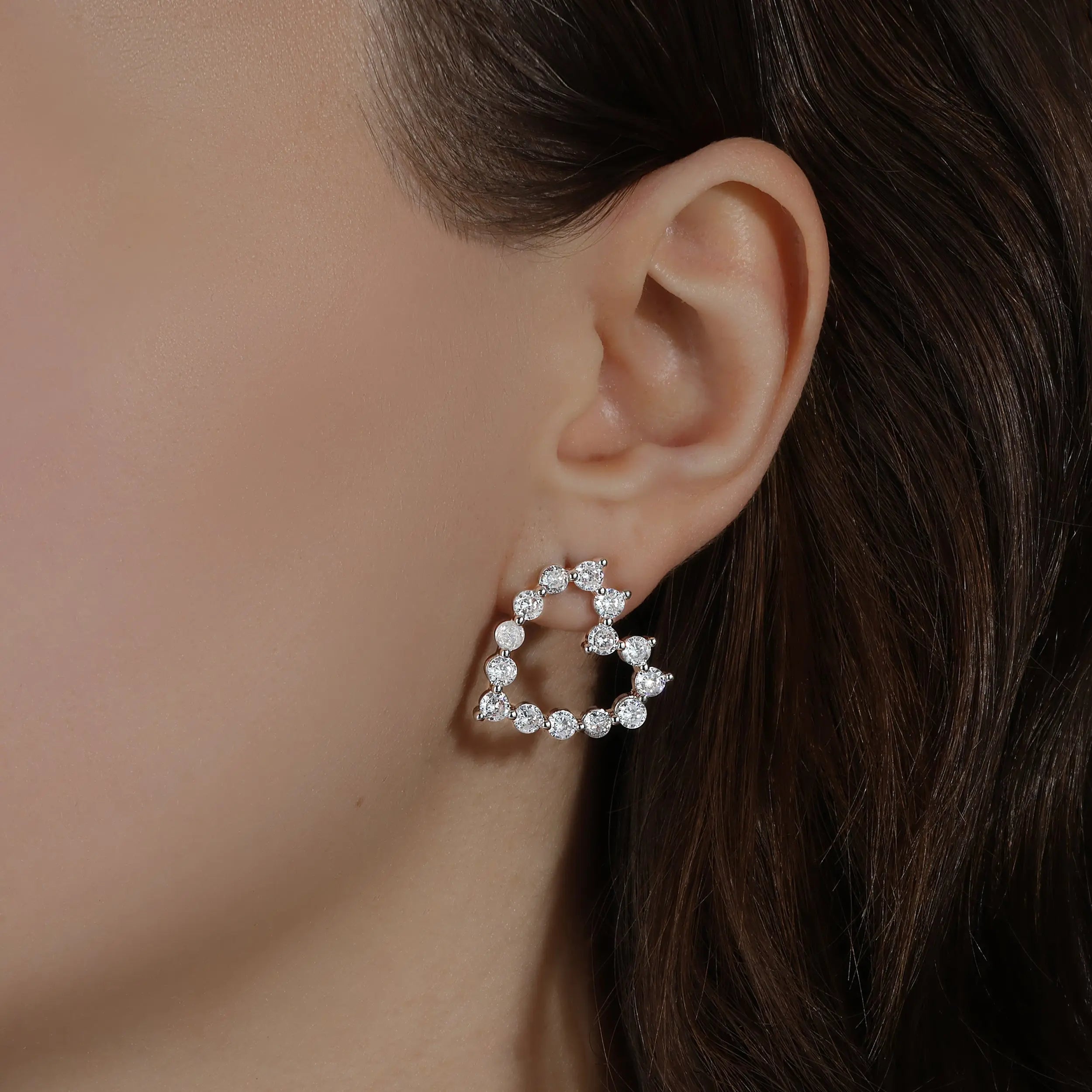 Celeste Heart Earrings Simone Prince