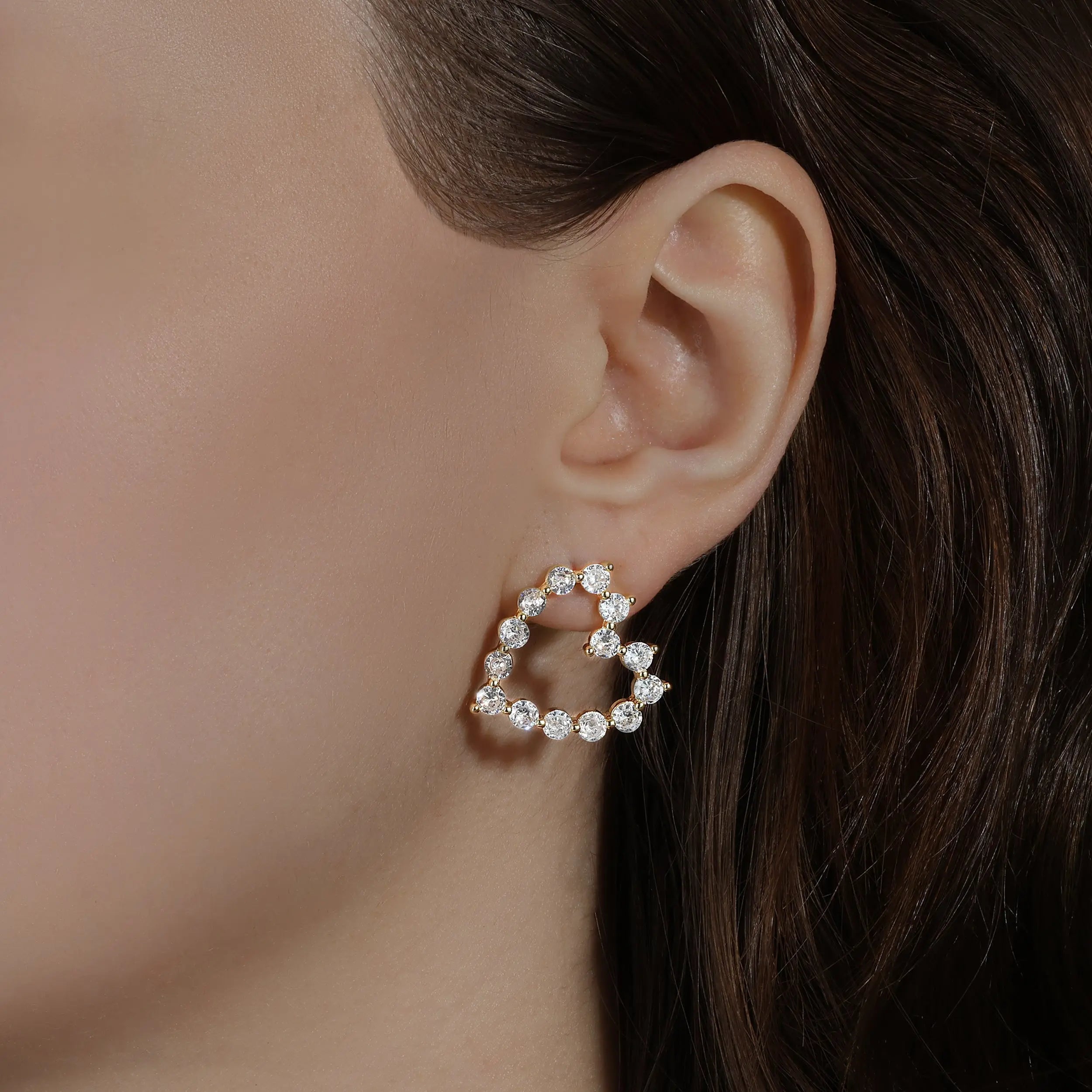 Celeste Heart Earrings Simone Prince