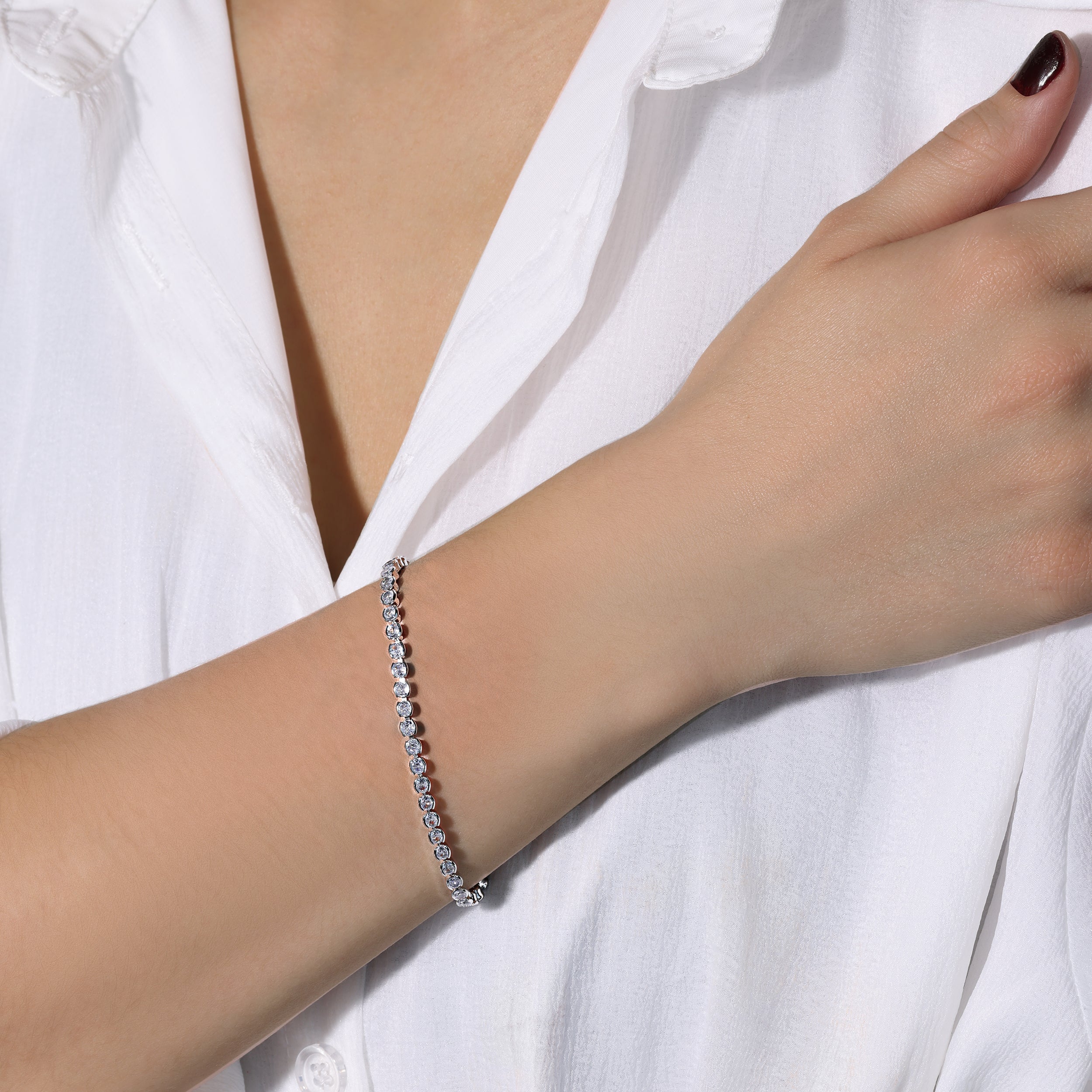 Barely There Tennis Bracelet