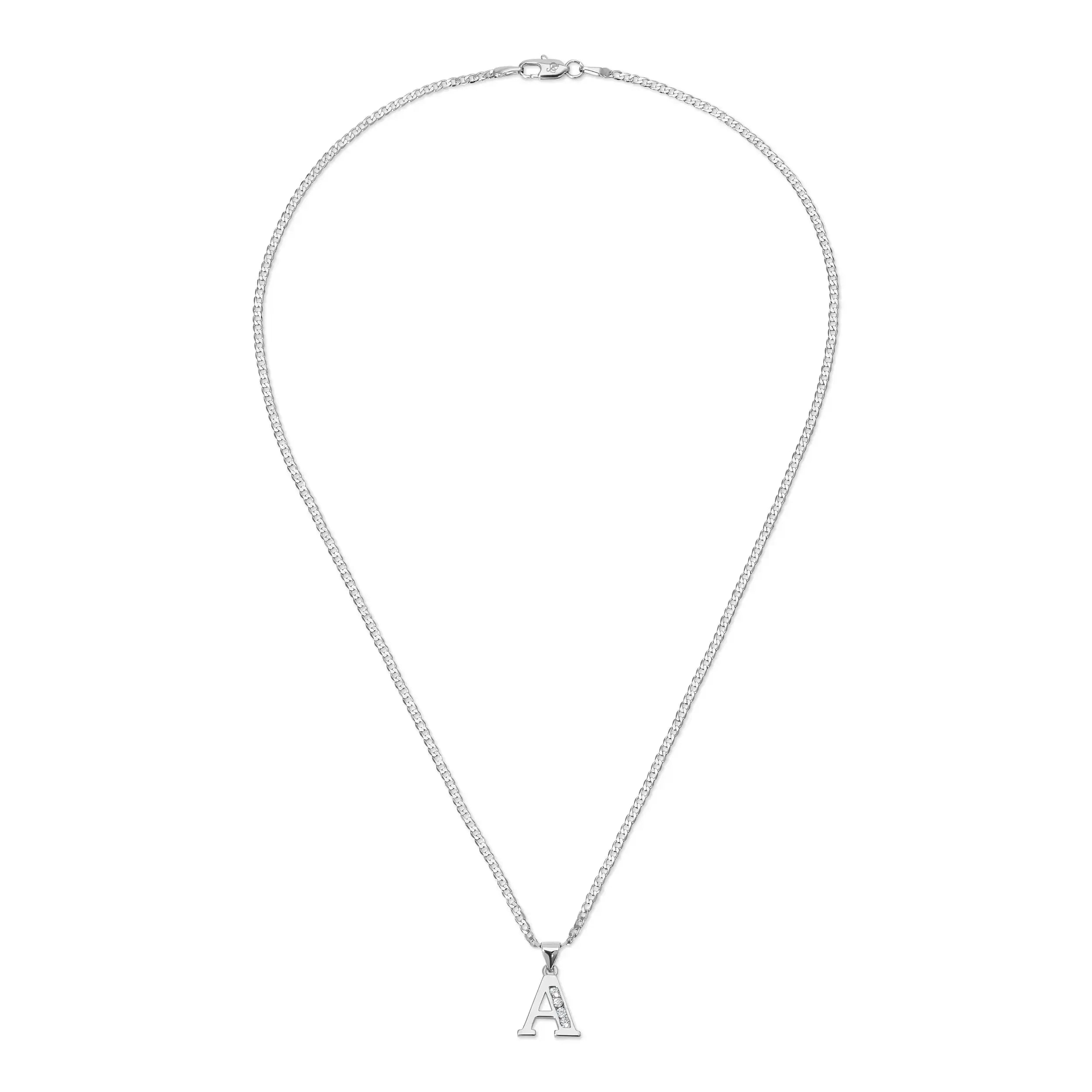 necklace with letter a